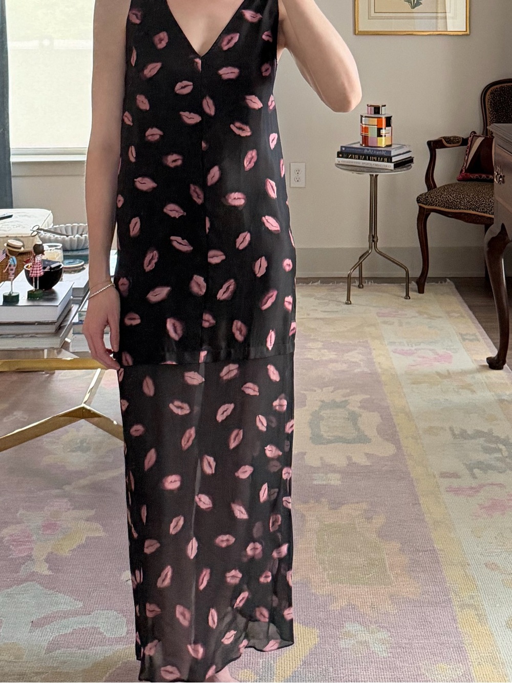 Altuzarra Katrin Lip Print Dress